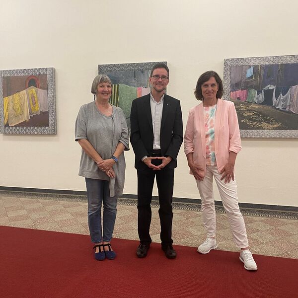 Monika Pichler, Regens Michael Münzner, Dr.in Martina Gelsinger / Finissage der Ausstellung 'Wege' mit Werken von Monika Pichler Monika Pichler, Regens Michael Münzner, Dr.in Martina Gelsinger