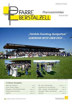 Pfarrnachrichten Sommer 2025